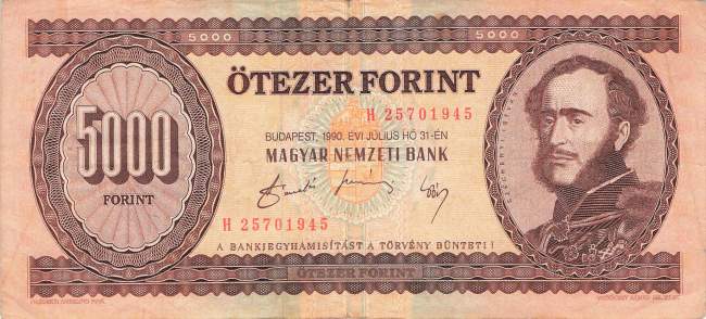 5000 Forint 1990 p.177a